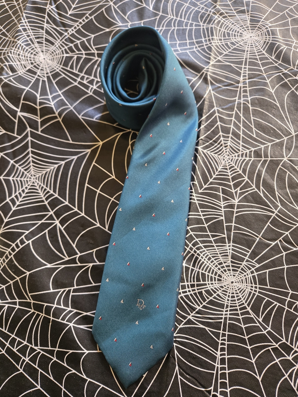 Christian Dior Teal Tie